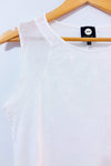 Camisole blanche avec empiècements en maille seconde main - Jones New York- La Penderie du Paradis