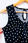 Camisole noire à pois seconde main - Prospect BLVD- La Penderie du Paradis