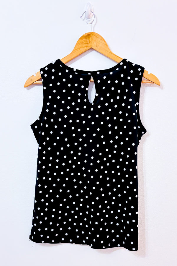 Camisole noire à pois seconde main - Prospect BLVD- La Penderie du Paradis
