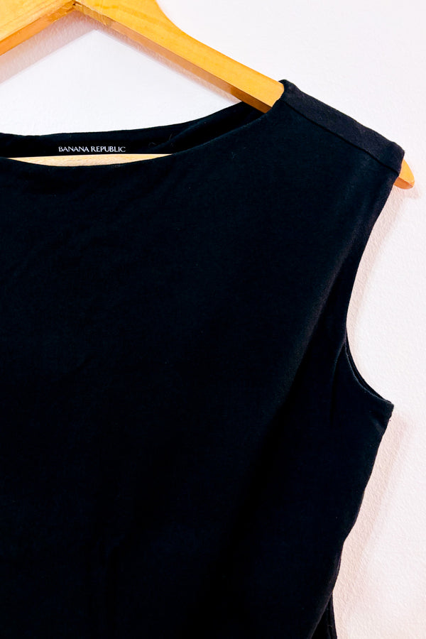 Camisole noire ajustée seconde main - Banana Republic- La Penderie du Paradis