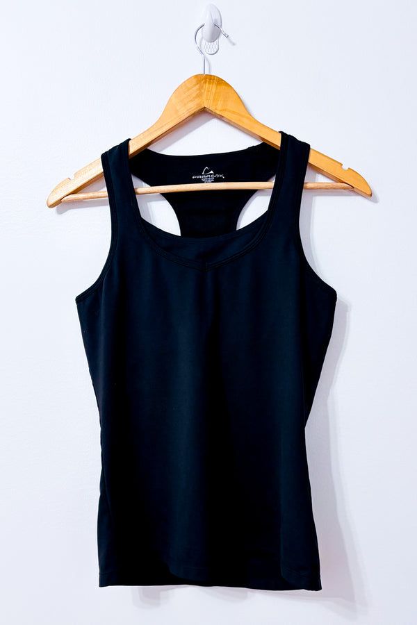 Camisole de sport noire dos nageur seconde main - Paradox- La Penderie du Paradis