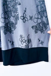 Camisole licou grise à imprimé floral seconde main - Suzy Shier- La Penderie du Paradis