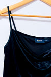 Camisole courte noire en velours à col drapé* seconde main - Maeve- La Penderie du Paradis