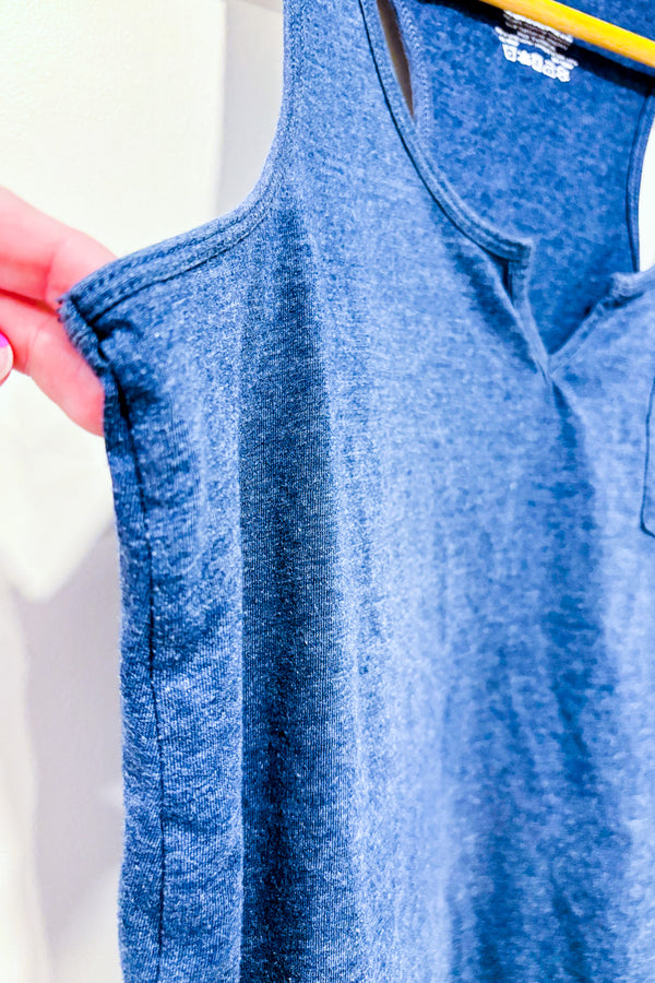 Camisole bleue basique seconde main - mySTYLE- La Penderie du Paradis