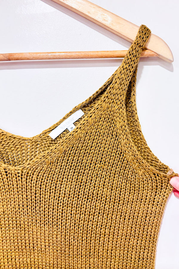 Camisole brune en tricot (xs)-Max Cocos-La Penderie du Paradis 🕊