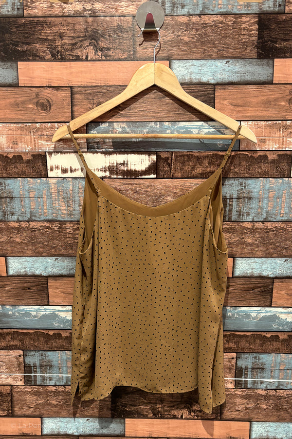 Camisole brune et noire avec motifs (l) seconde main Reitmans 