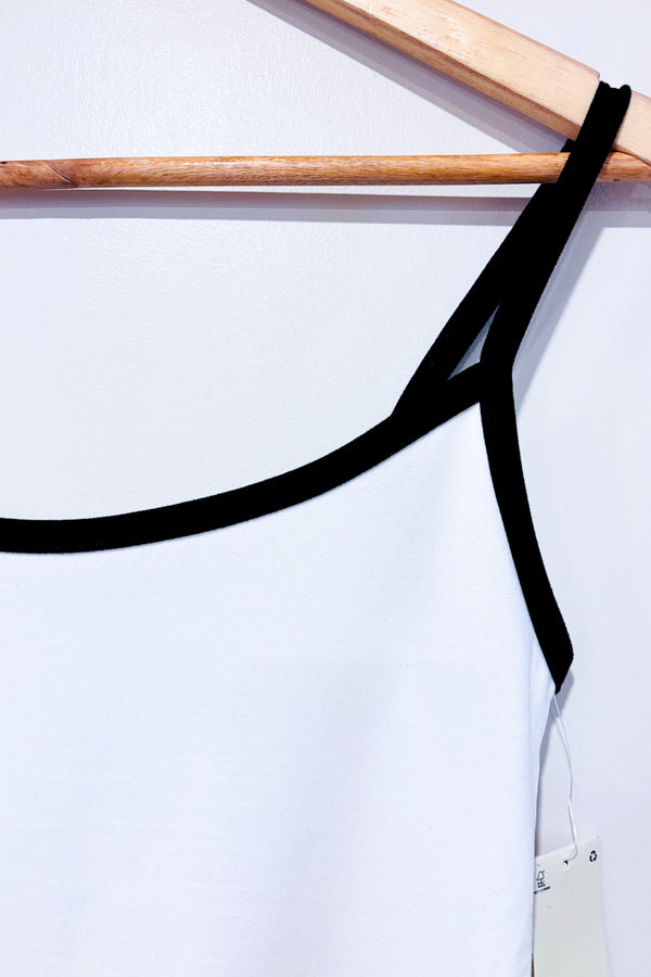 Camisole courte blanche et noire (m)-Ardene-La Penderie du Paradis 🕊