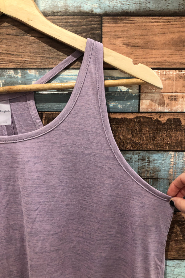 Camisole de sport mauve (l) seconde main Reitmans 