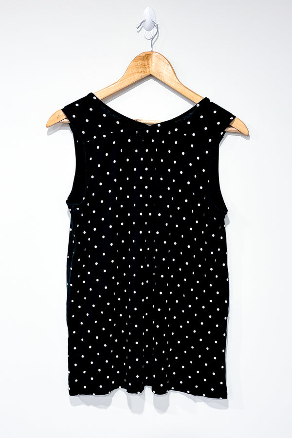 Camisole noire à pois (m) seconde main Reitmans 