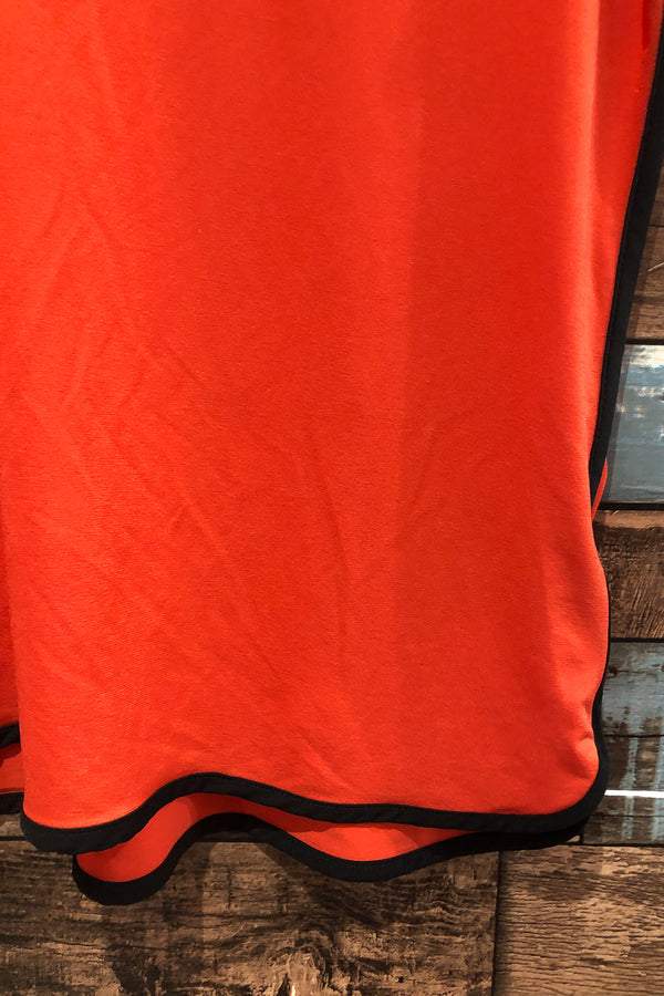 Camisole orange et noire (l) seconde main Suzy Shier 