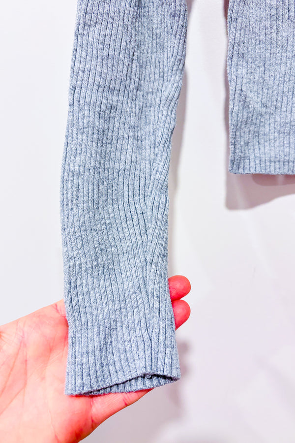 Cardigan court gris côtelé (xs)-Old Navy-La Penderie du Paradis 🕊