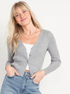 Cardigan court gris côtelé (xs)-Old Navy-La Penderie du Paradis 🕊