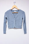 Cardigan court gris côtelé (xs)-Old Navy-La Penderie du Paradis 🕊
