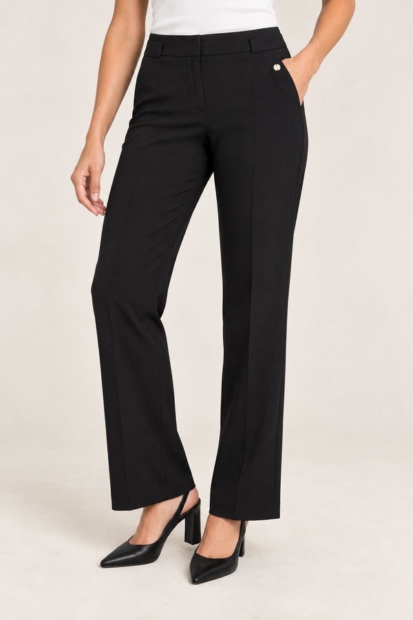 Pantalon droit noir* seconde main - Mahée Collection- La Penderie du Paradis