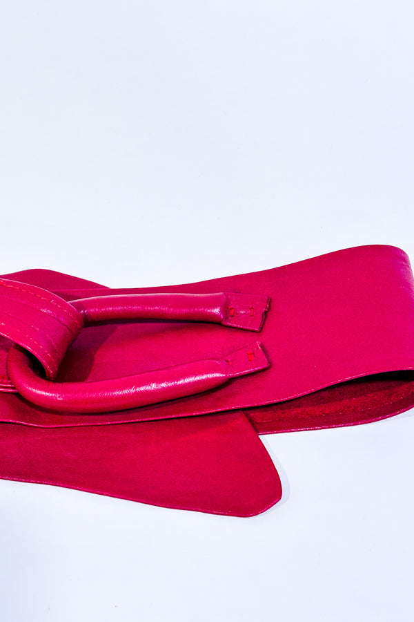 Ceinture rouge faux cuir (m)-Autres-La Penderie du Paradis 🕊