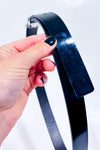 Ceinture noire faux cuir vernis (s)*-Calvin Klein-La Penderie du Paradis 🕊
