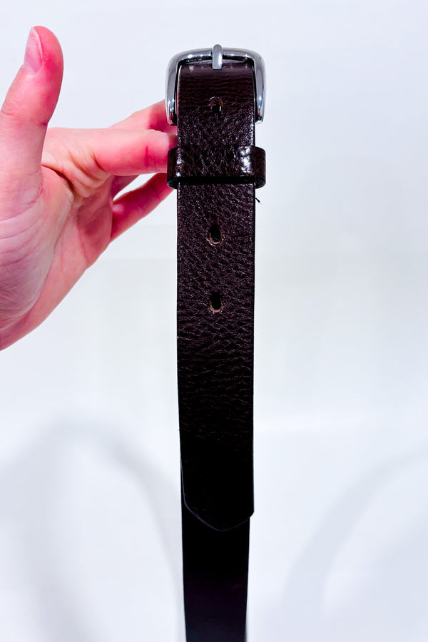 Ceinture brune en cuir italien* seconde main - Simons- La Penderie du Paradis