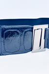Ceinture élastique noire effet serpent avec boucle argent seconde main - Autres- La Penderie du Paradis