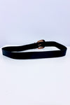 Ceinture noire avec boucle dorée seconde main - Autres- La Penderie du Paradis