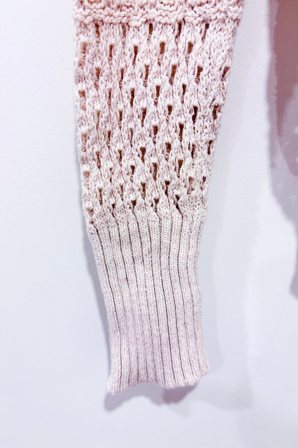 Chandail en maille beige à capuchon (m)-Garage-La Penderie du Paradis 🕊