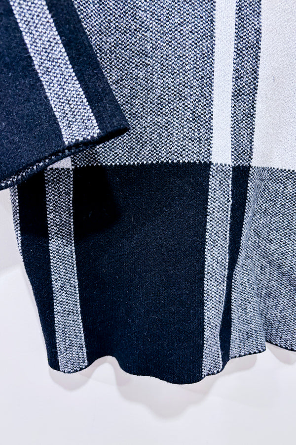 Chandail en tricot gris et noir à carreaux (s)-Belldini-La Penderie du Paradis 🕊