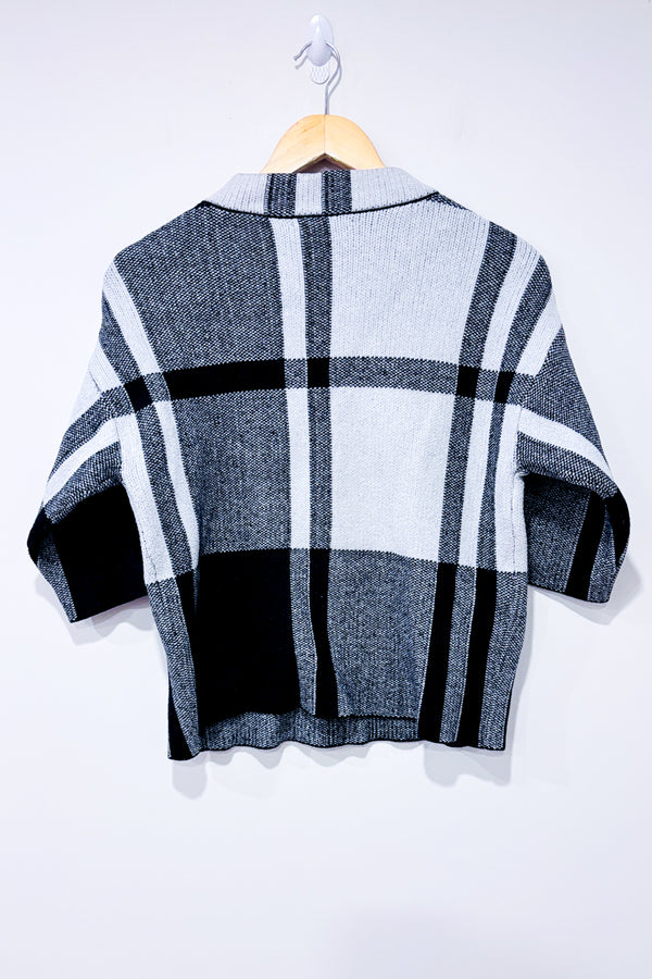 Chandail en tricot gris et noir à carreaux (s)-Belldini-La Penderie du Paradis 🕊