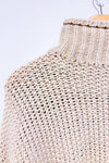 Chandail en tricot rose pâle à col roulé (xs)-H&M-La Penderie du Paradis 🕊