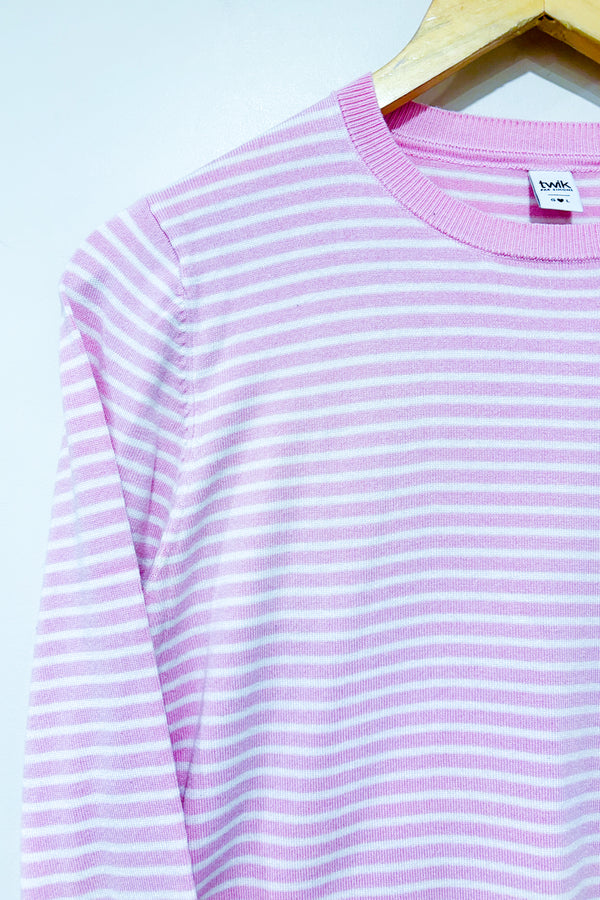 Chandail rayé rose et blanc (s)-Simons-La Penderie du Paradis 🕊