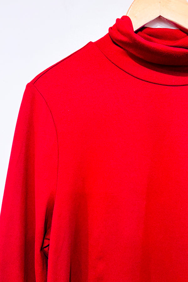 Chandail rouge basic à col roulé (xl)-SHEIN-La Penderie du Paradis 🕊