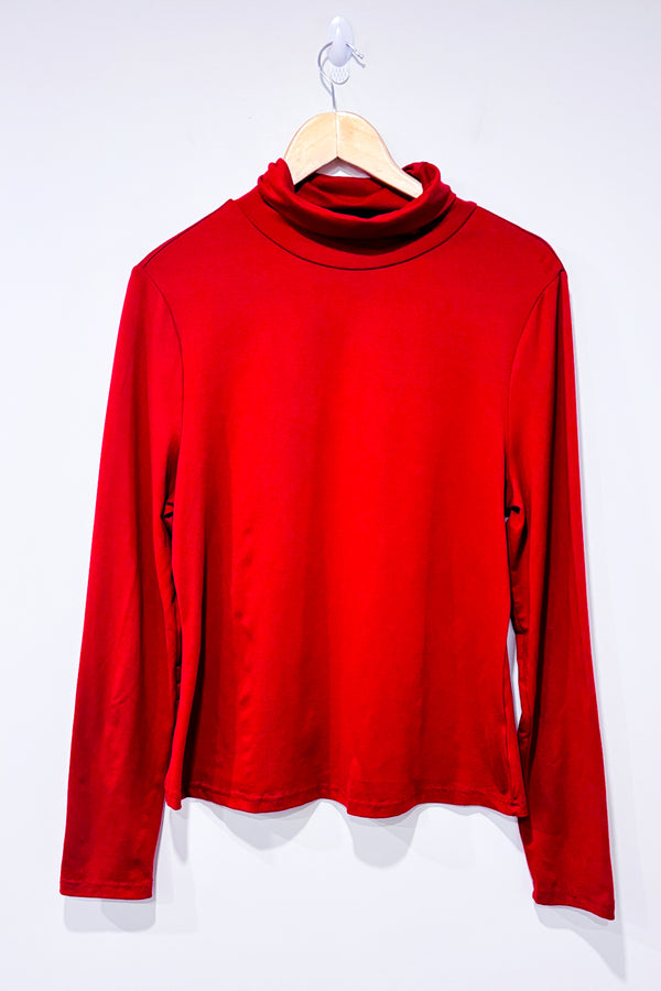Chandail rouge basic à col roulé (xl)-SHEIN-La Penderie du Paradis 🕊