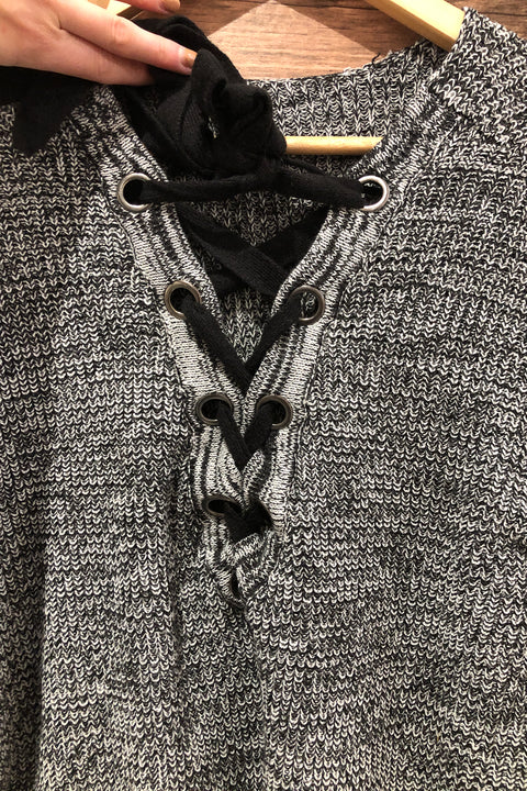 Chandail gris en tricot (xl) seconde main Autres   