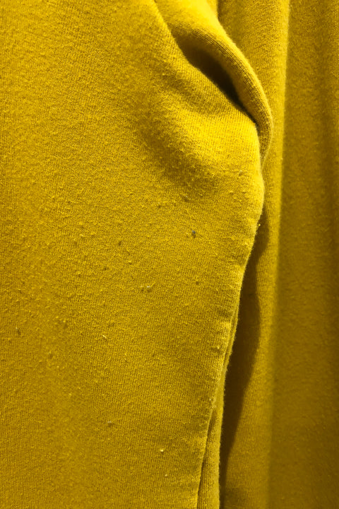 Chandail en coton ouaté jaune avec capuchon (xs) seconde main Fait par une maman   