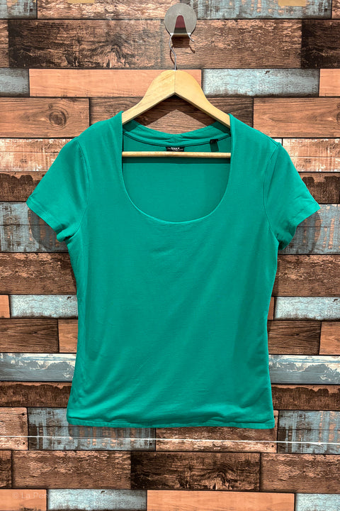 T-shirt basic vert (l) seconde main Mexx   