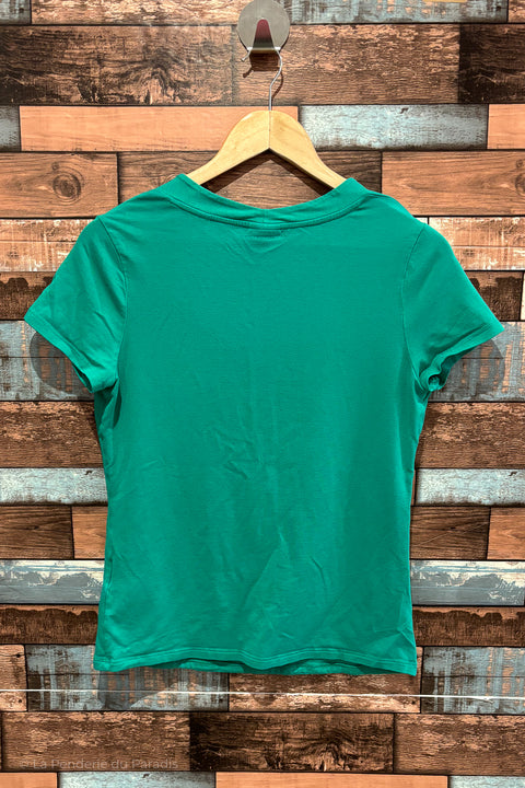 T-shirt basic vert (l) seconde main Mexx   