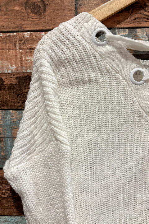 Chandail blanc en tricot (s) seconde main Garage   