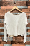 Chandail blanc en tricot (s) seconde main Garage 