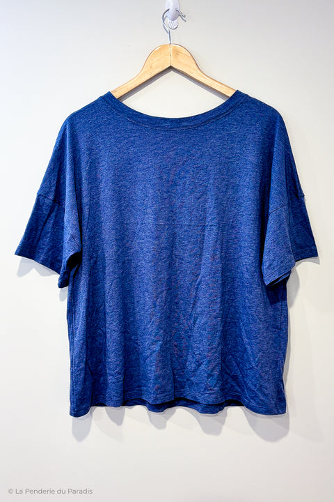 T-shirt basic bleu (l) seconde main Reitmans   