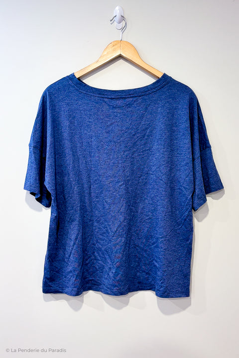 T-shirt basic bleu (l) seconde main Reitmans   