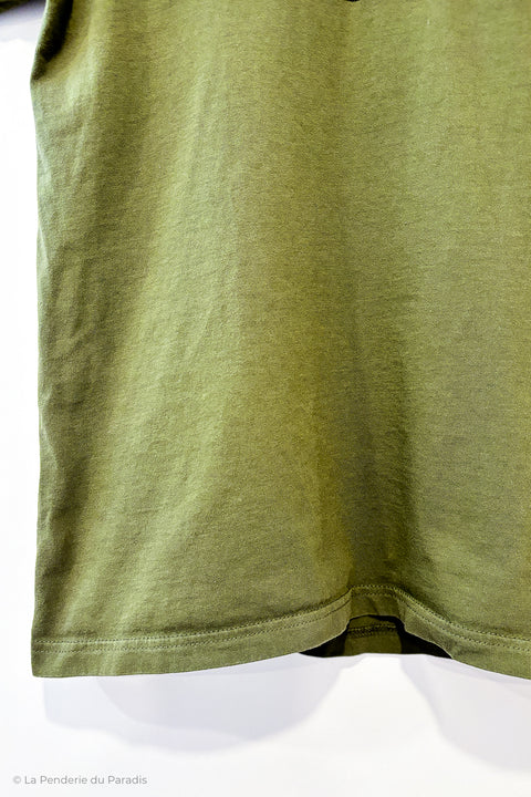 T-shirt kaki avec logo brodé (s) seconde main Ellesse   