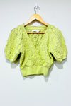 Haut Elowen en tricot lime (xs) - ASTR The Label - La Penderie du Paradis ?