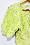 Haut Elowen en tricot lime (xs) - ASTR The Label - La Penderie du Paradis ?