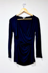 Navy wrap sweater (l) - Maternity