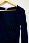 Navy wrap sweater (l) - Maternity