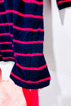 Navy and pink striped sweater (m)