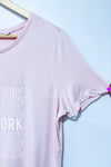 T-shirt rose ''New York'' (l)