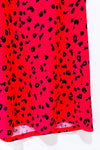 Red leopard print top (m)