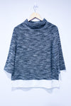 Dark gray knitted sweater (l)