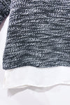 Dark gray knitted sweater (l)