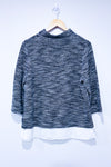 Dark gray knitted sweater (l)