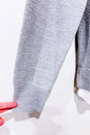 Gray knit sweater (l)